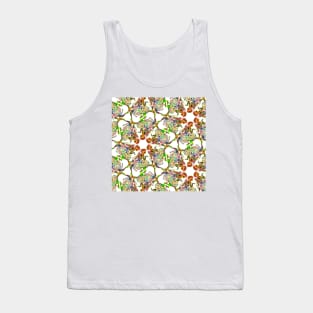 Paper cut kaleidoscope silhouette Tank Top